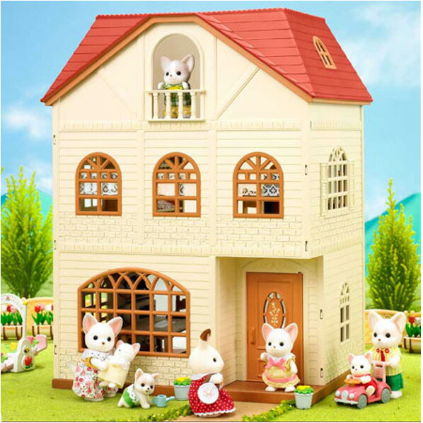 楽天市場】エポック社 シルバニアファミリー 3階建てのおしゃれなお家