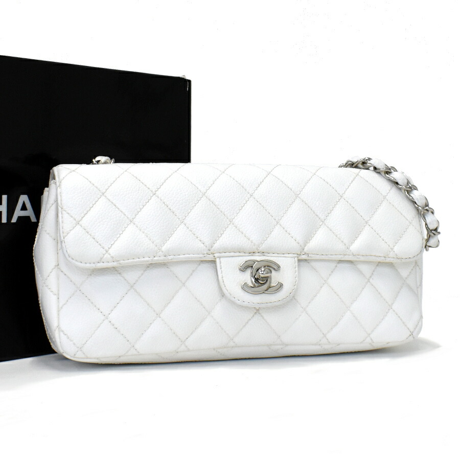 楽天市場】シャネル ホワイト キャビアスキンの通販