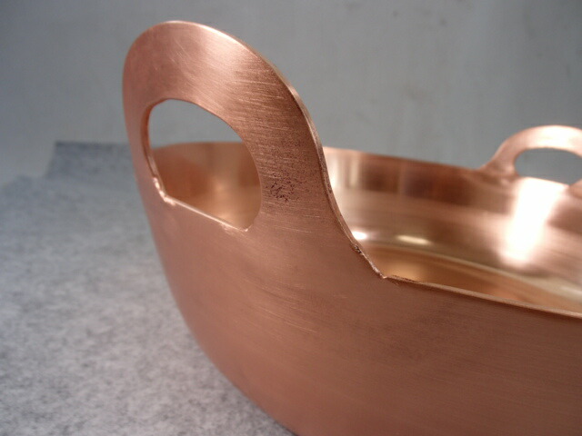 楽天市場】板厚2.0mm 純銅 天ぷら鍋 33cm 錫引き無しタイプ 内径330mm