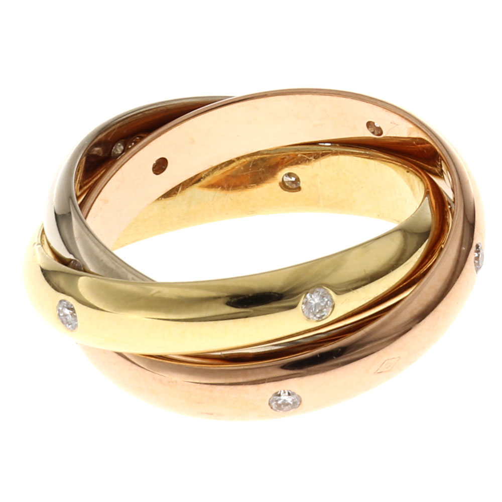 楽天市場】【送料無料】カルティエ CARTIER トリニティ リング ダイヤ