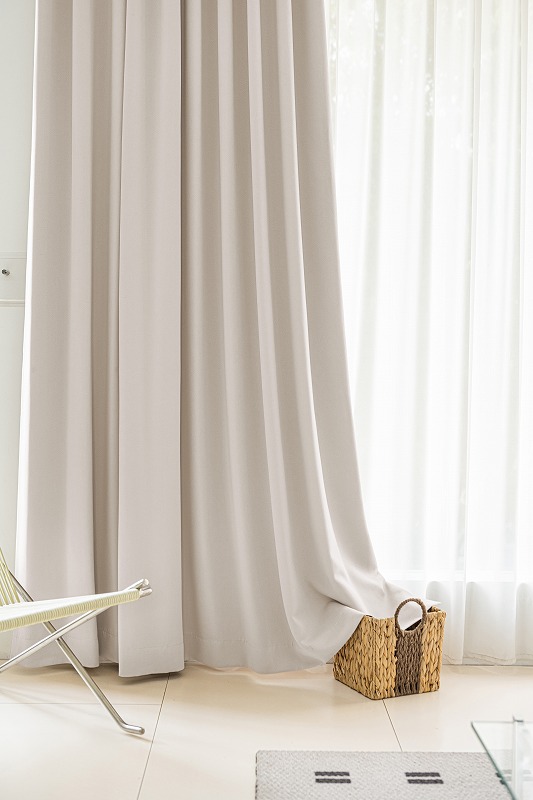 楽天市場】1Color カーテン クリーム色系：03.アイボリー 幅 100/150