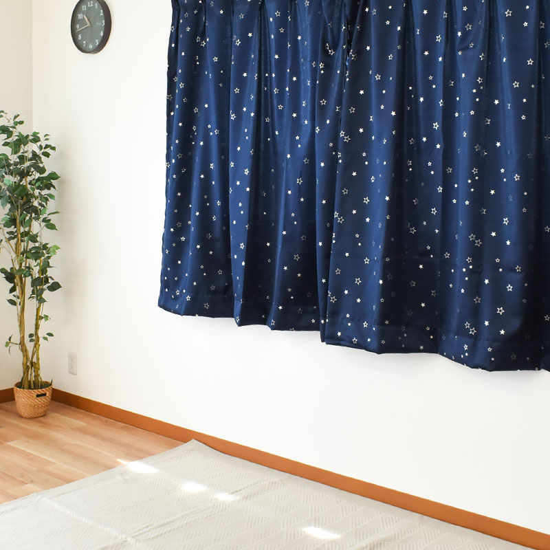楽天市場】【22日20時〜2H限定10％OFFクーポン】カーテン 星 ドレープ