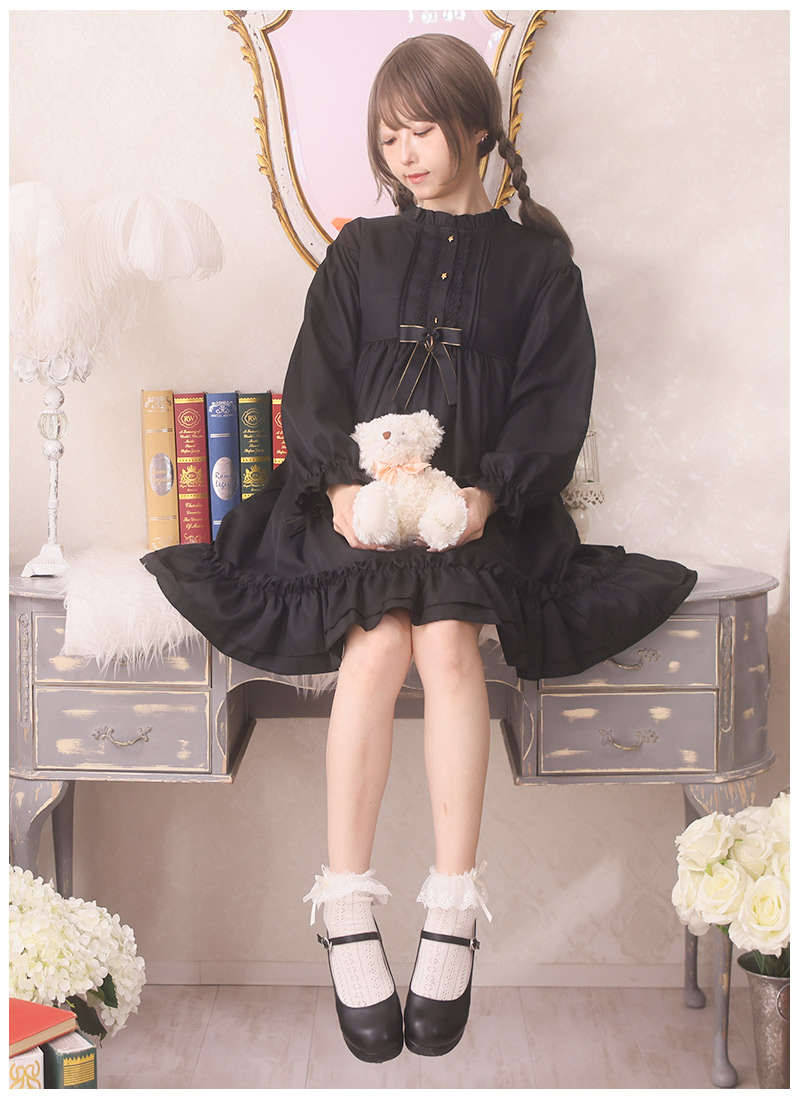 楽天市場】【最短即日出荷】【買い付け商品】ワンピース フリル リボン