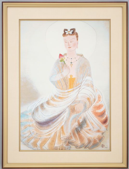 楽天市場】小倉遊亀 「 菩薩 」 彩美版 ・ シルクスクリーン ・ 一部本