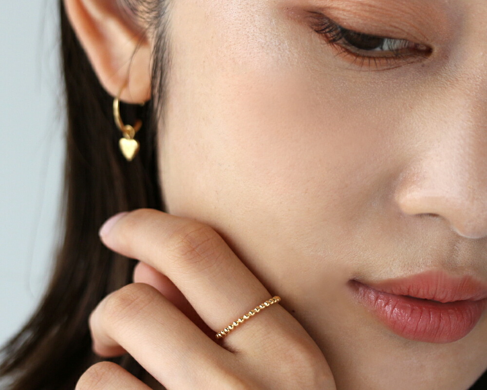 楽天市場】K18 K10 PT ボール 地金リング フルデザイン 4号-16号 送料