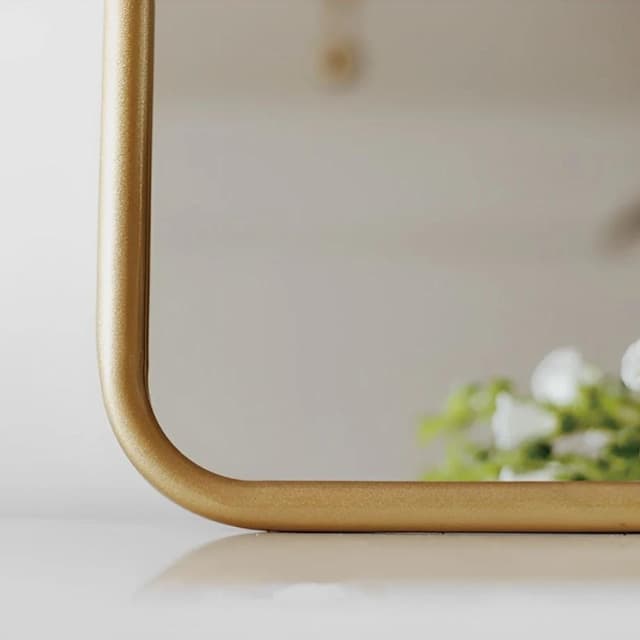 楽天市場】アーチ型ゴールドフレームミラー 壁掛けミラー ノルディック