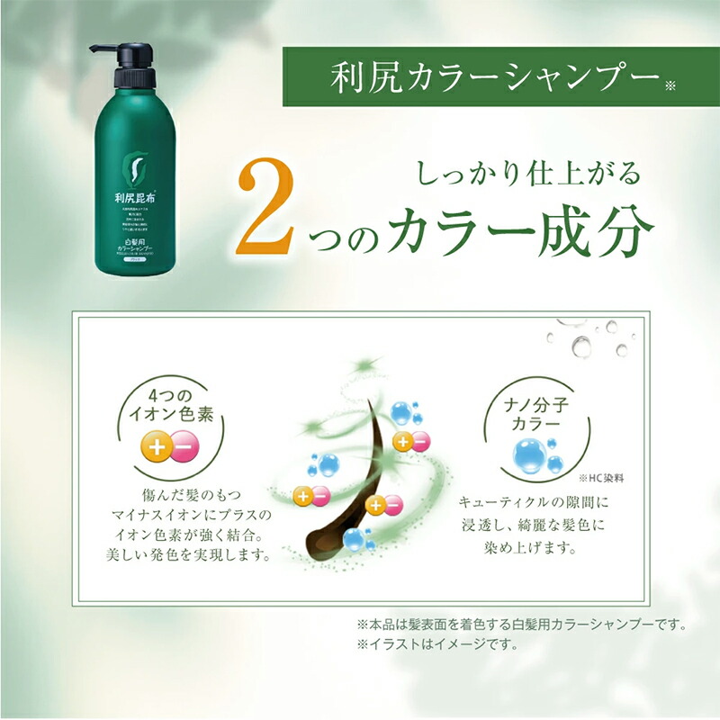 楽天市場】【今だけ P10倍】白髪用 利尻カラーシャンプー＆カラーケア