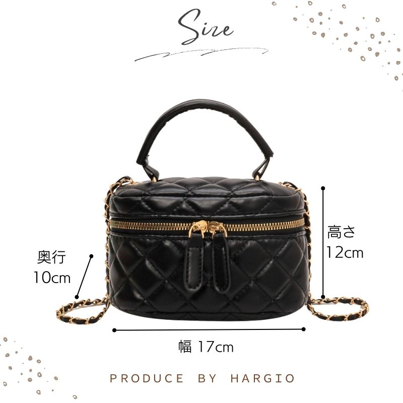 楽天市場】バニティバッグ ショルダー キルティングバッグ レディース