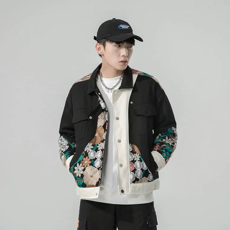 楽天市場】 ジャケット ブルゾン ジャンパー 花柄 刺繍 レディース