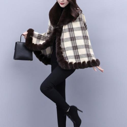 楽天市場】アウター ポンチョ ポンチョコート マント 可愛い チェック