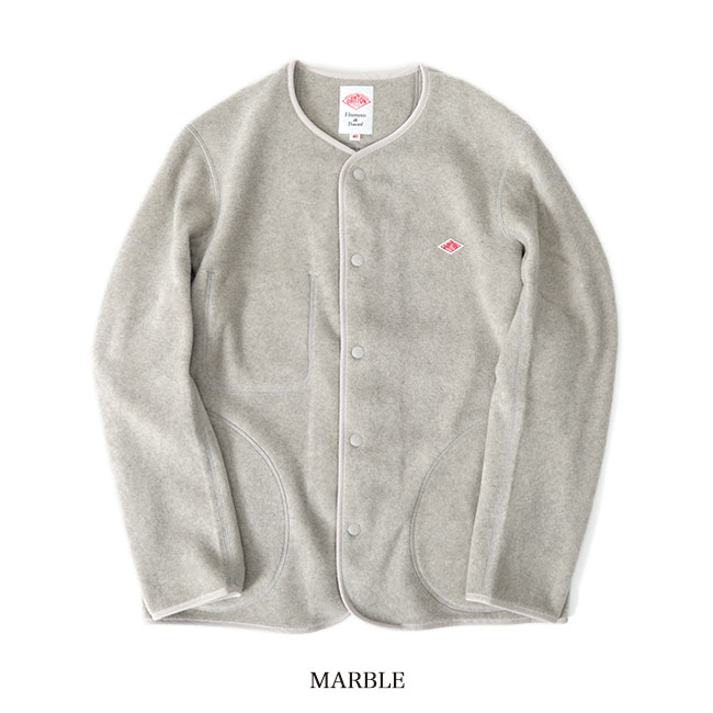 楽天市場】DANTON ダントン フリース ノーカラー ジャケット