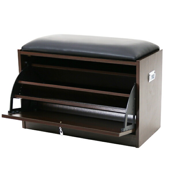 楽天市場】シューズボックス シューズラック ウォールナット 靴箱 下駄