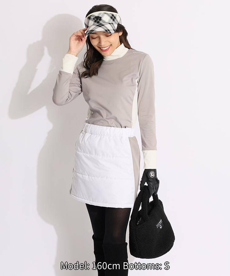 楽天市場】【セール品】アンサネス 中綿スカート サイド切替ボーダー