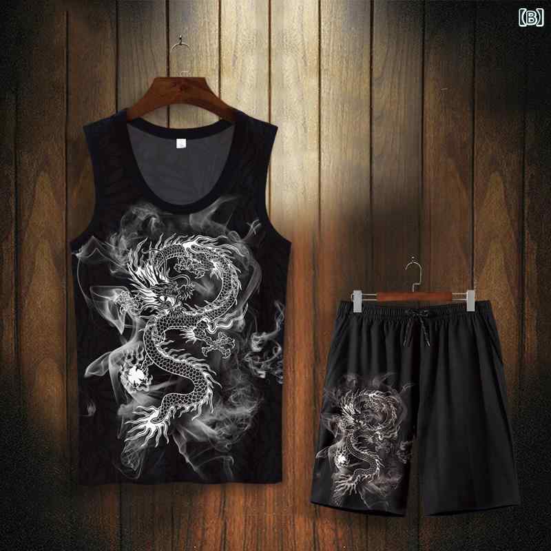 楽天市場】タンクトップ ノースリーブ tシャツ メンズ ドラゴン 龍