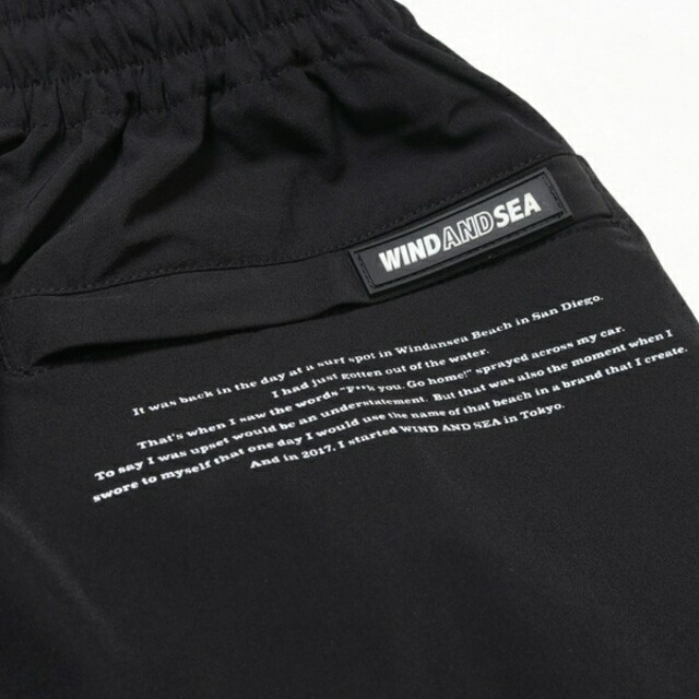 楽天市場】L【WIND AND SEA WDS NYLON SHORTS / BLACK (20S2-PT-01