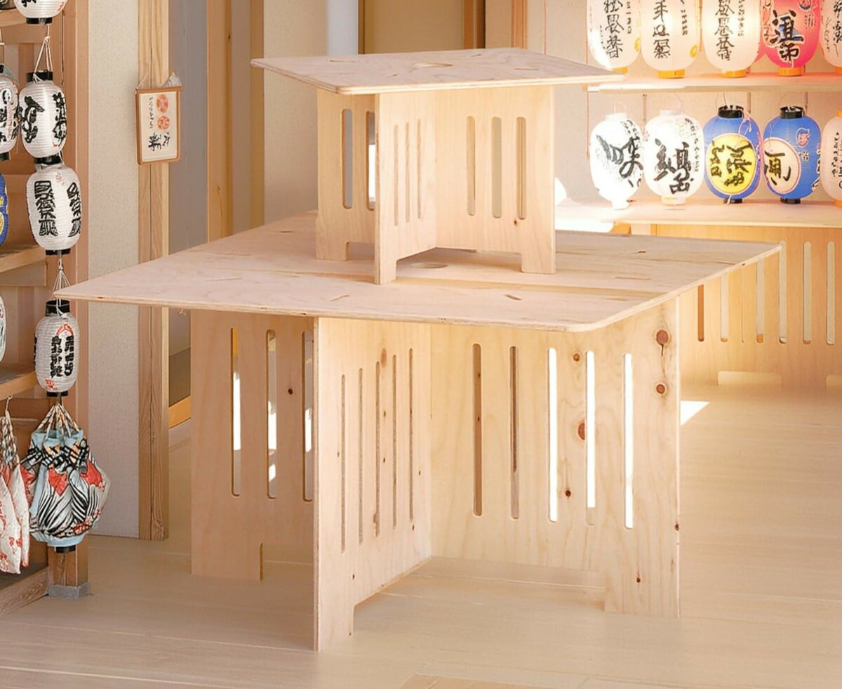 楽天市場】上下2点セット ディスプレイ台 ショーテーブル マルシェ