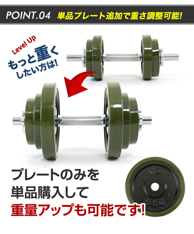 楽天市場】ダンベル カバー付きダンベル 10kgセット VQ580104I41