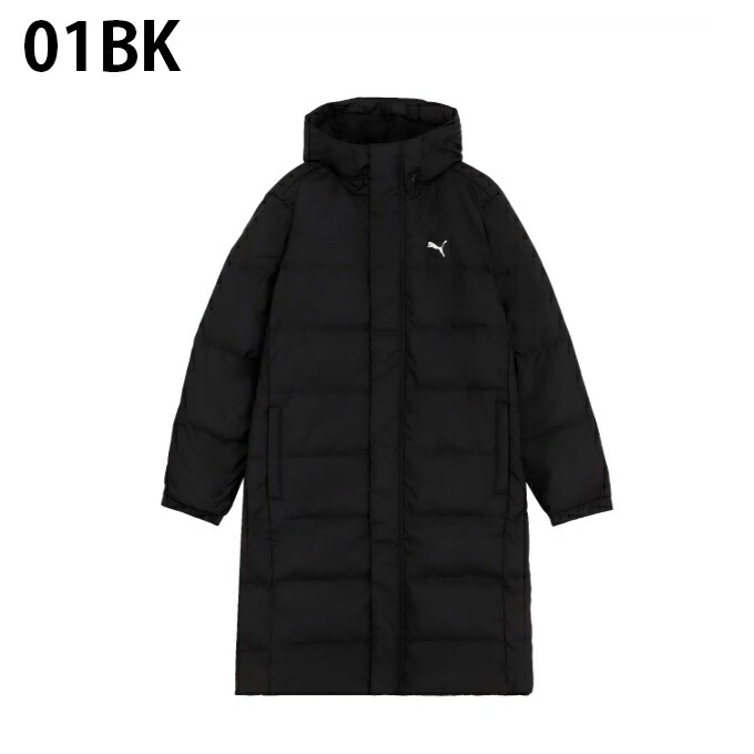 希少 XOサイズ【PUMA】ベンチコート ロング ダウン フェザー ブラック