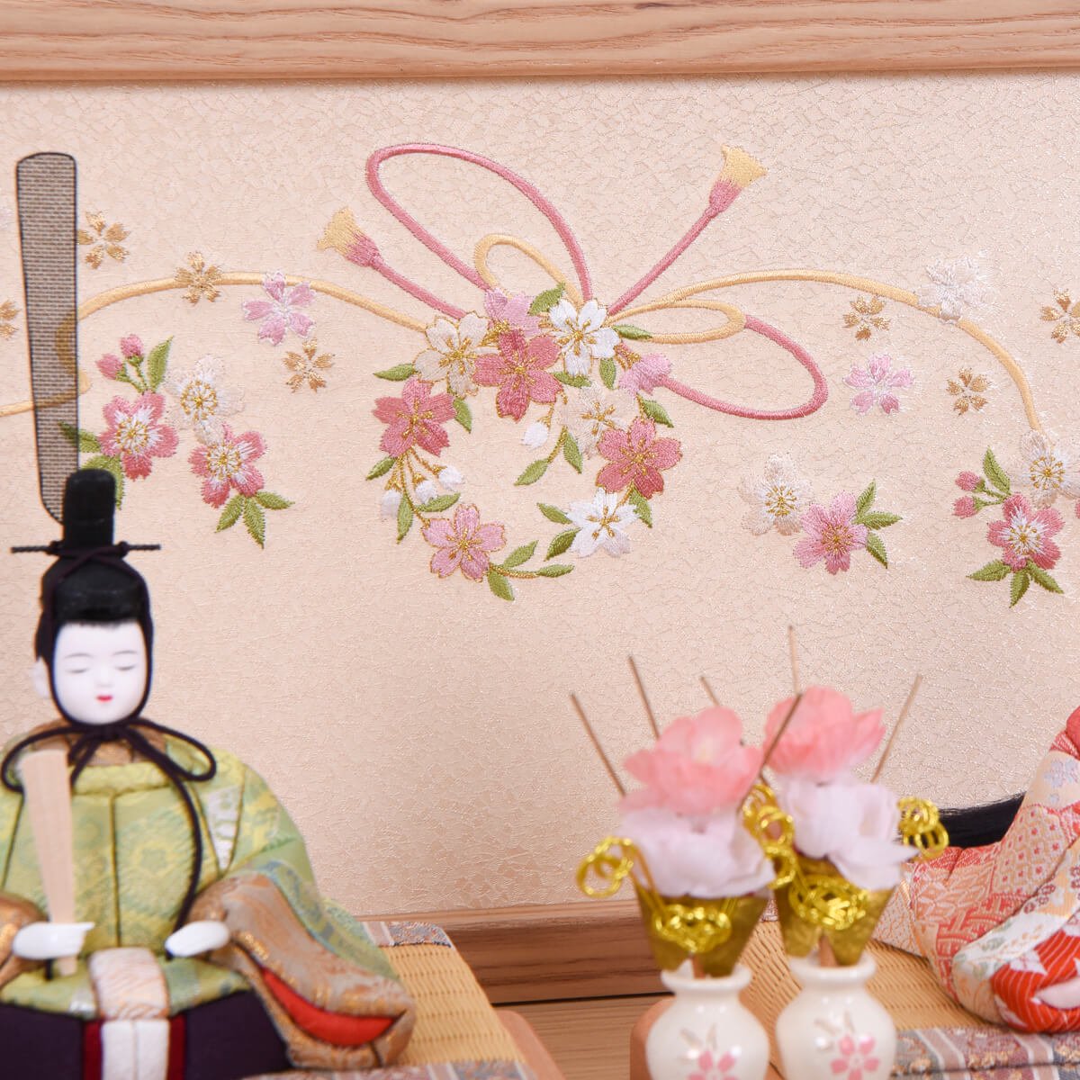 楽天市場】雛人形 木目込み 木村一秀 収納飾り 三段 十五人飾り 15人