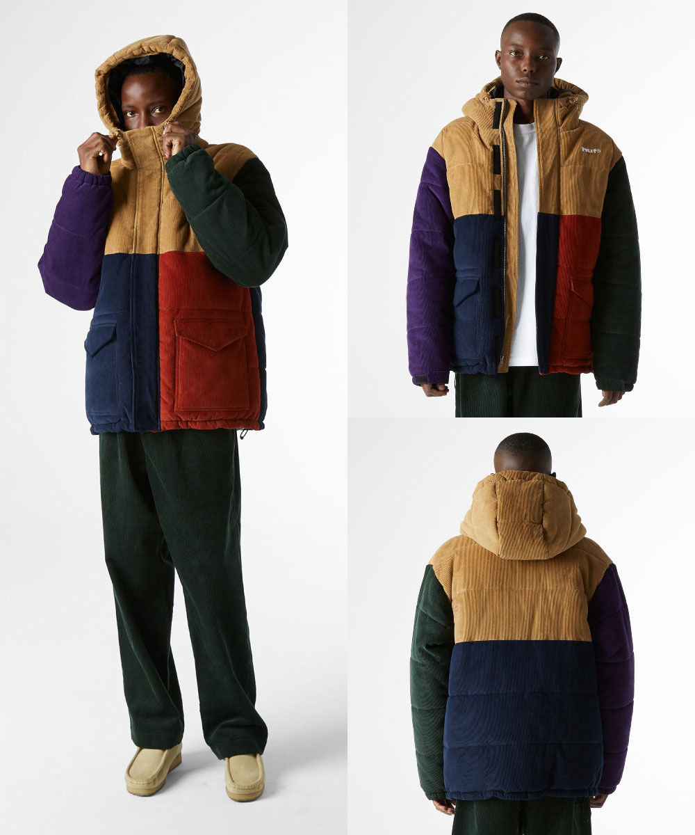 楽天市場】HUF ハフ アウター ダウンジャケット コーデュロイ生地 20