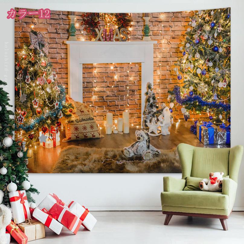 楽天市場】クリスマス タペストリー クリスマスツリー インテリア 飾り