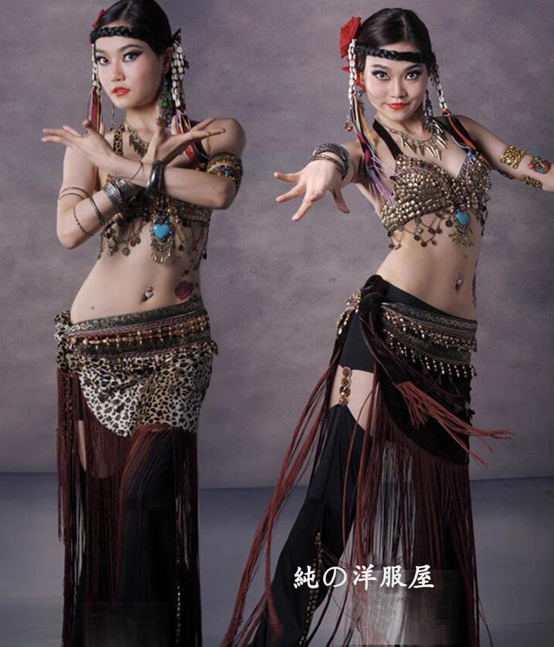 楽天市場】大人 ベリーダンス 衣装2点セット 部族 民族風