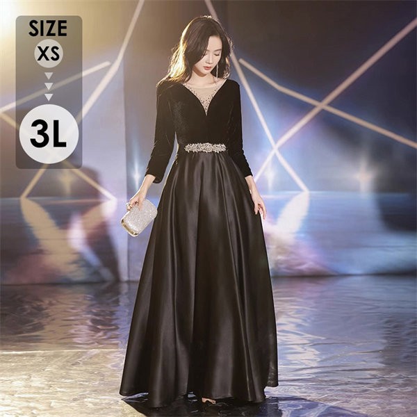 楽天市場】パーティードレス 結婚式 韓国 ロングドレス 演奏会 ドレス