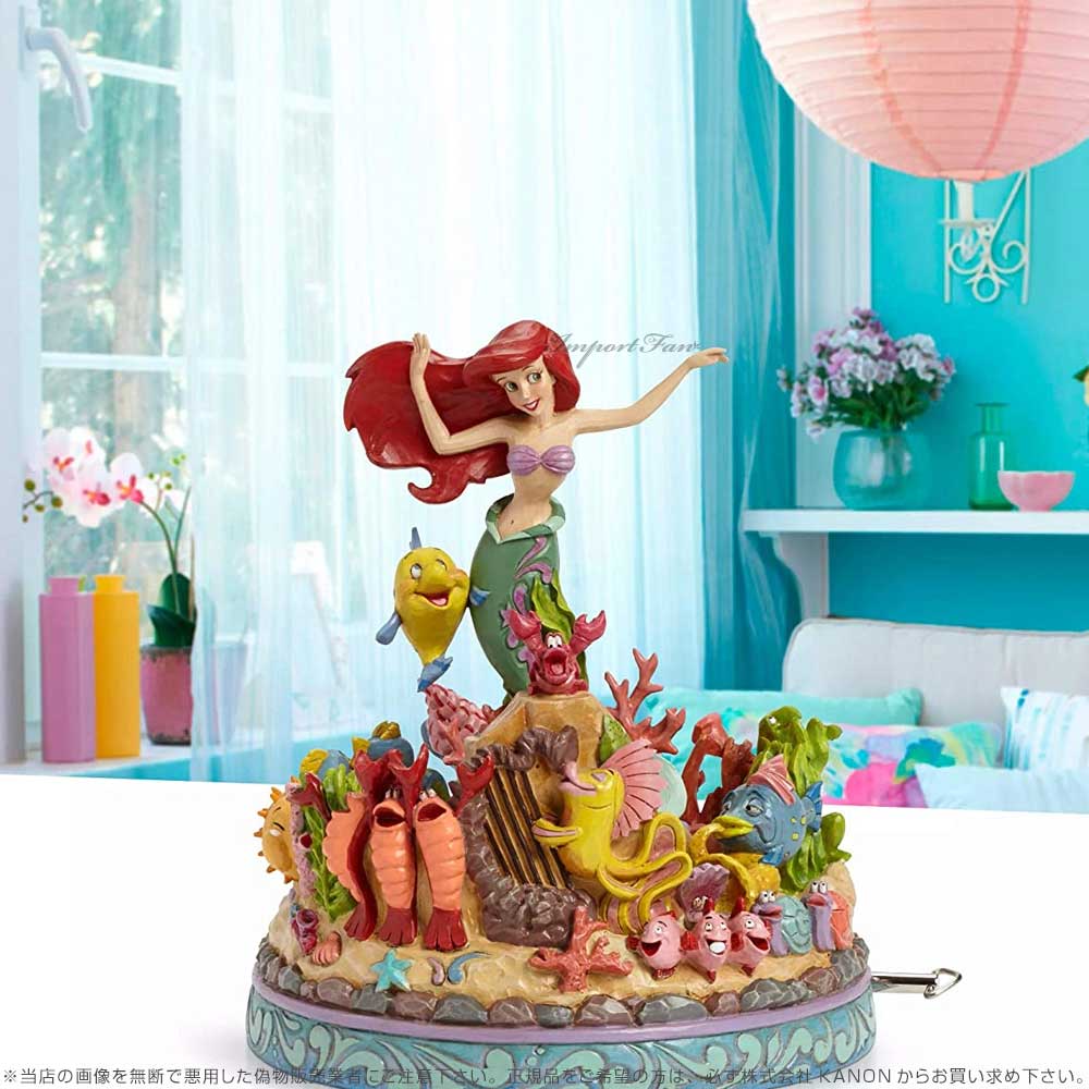 楽天市場】ジムショア オルゴール アリエル 海の下で ディズニー