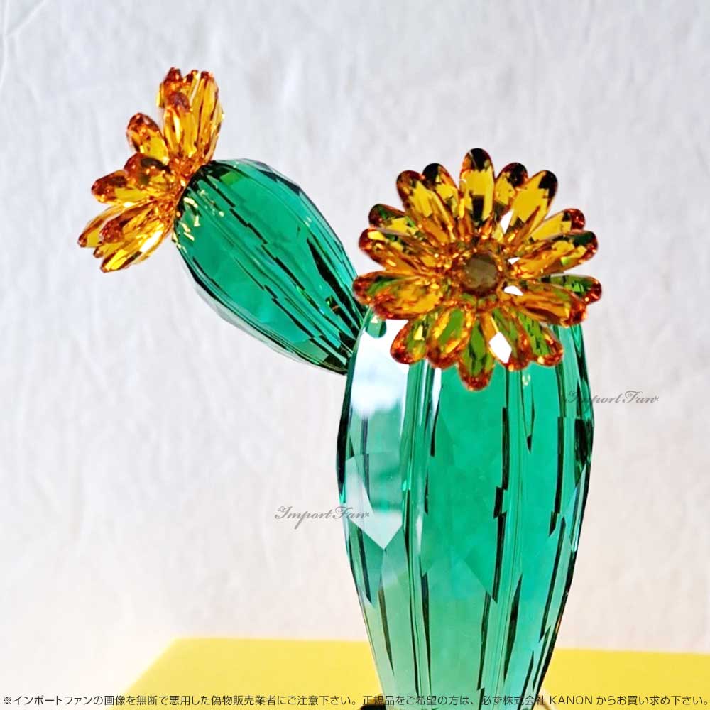 楽天市場】スワロフスキー クリスタルフラワーズ サボテン ゴールデン