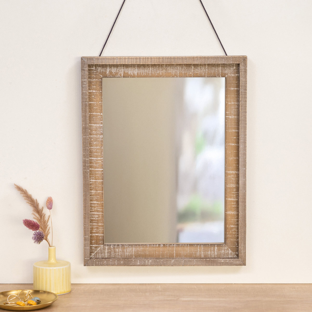 楽天市場】ウォールミラー 34.5×44.5cm ヴィンテージ 古木材