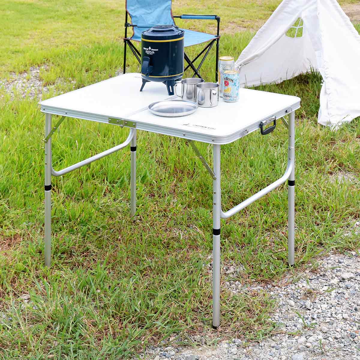 アウトドアテーブル メタル製 収納バッグ付き アウトドアテーブル
