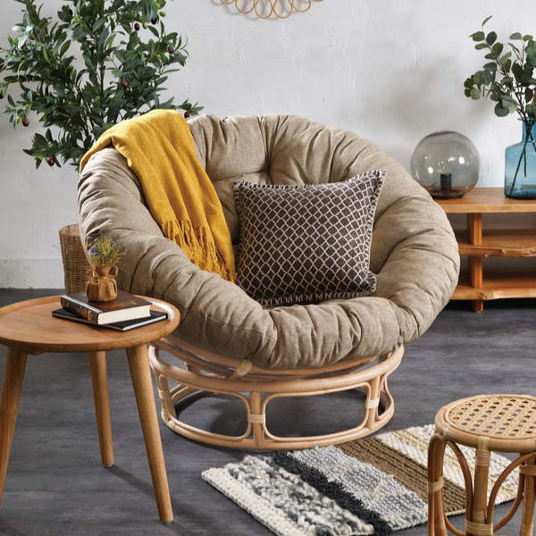 楽天市場】パパサンチェア パラボラ型 ラタンソファ ナチュラル