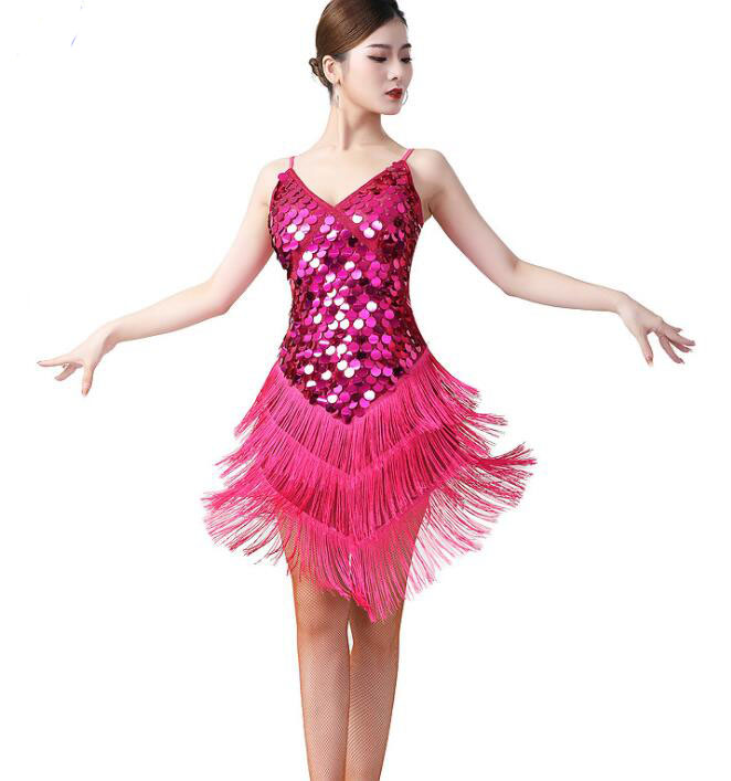 楽天市場】「9色」大人ラテンドレス ラテン ダンス 衣装 フリンジ