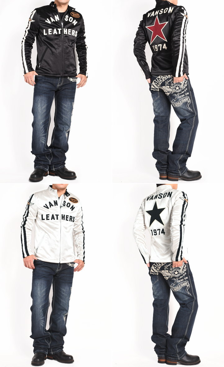 楽天市場】バンソン VANSON ライダース 復刻モデル ワンスター 刺繍