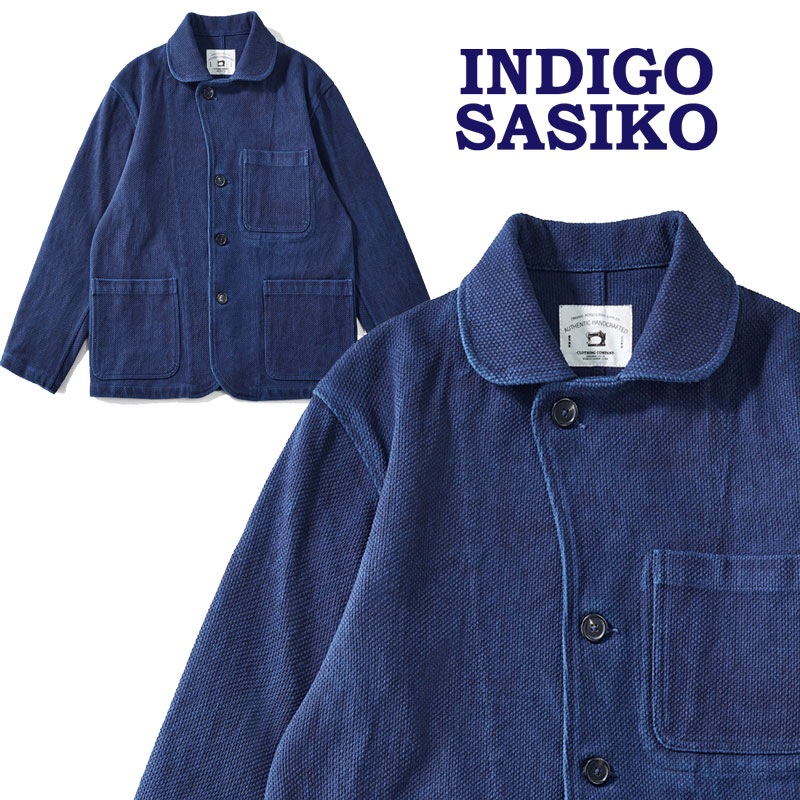 楽天市場】刺し子 ジャケット インディゴ カバーオール デニム ワーク