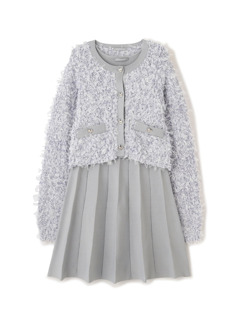 楽天市場】【SALE／57%OFF】リボンヤーンミニワンピースセットアップ