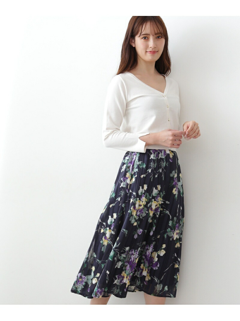 ジルバイジルスチュアート フローラルフロートサテン スカート SALE