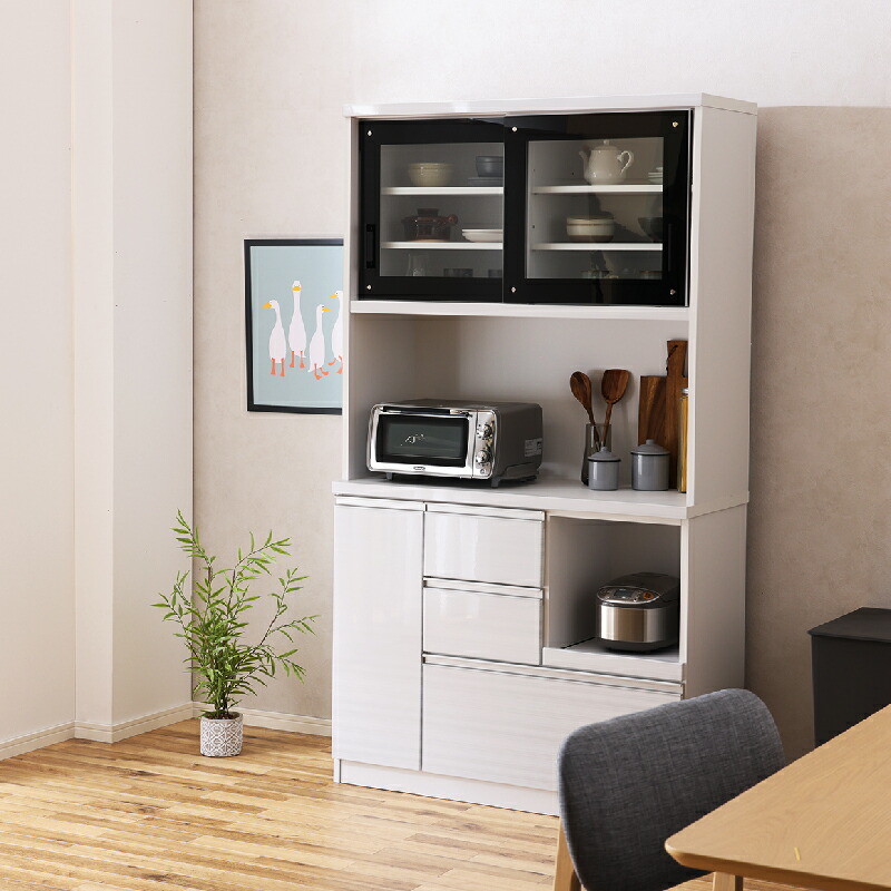 楽天市場】【公式】食器棚 キッチンボード レンジボード ダイニング