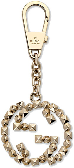 楽天市場】GUCCI グッチ キーホルダーゴールドスタッズ ダブルG