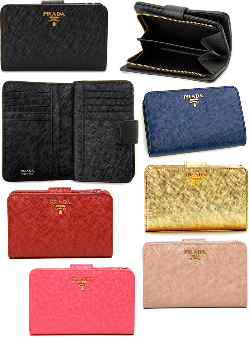 楽天市場】PRADA プラダ レディース 財布L字ファスナー小銭入れ付き二