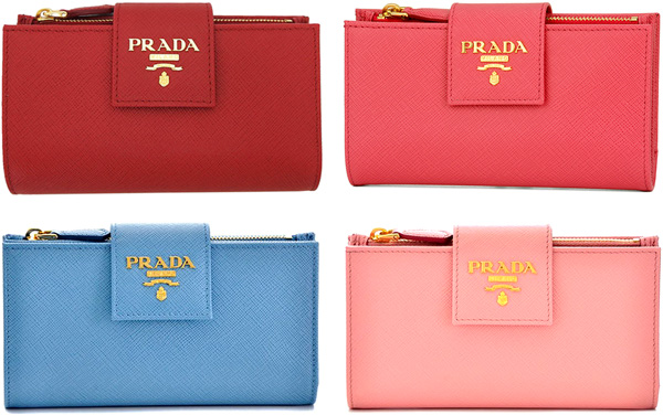 楽天市場】PRADA プラダ ファスナー小銭入れ付き2つ折り財布