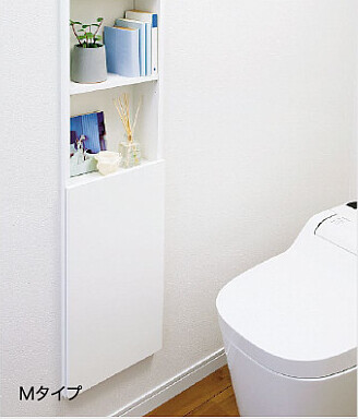 楽天市場】南海プライウッド【壁厚ニッチ収納サニタ トイレ収納