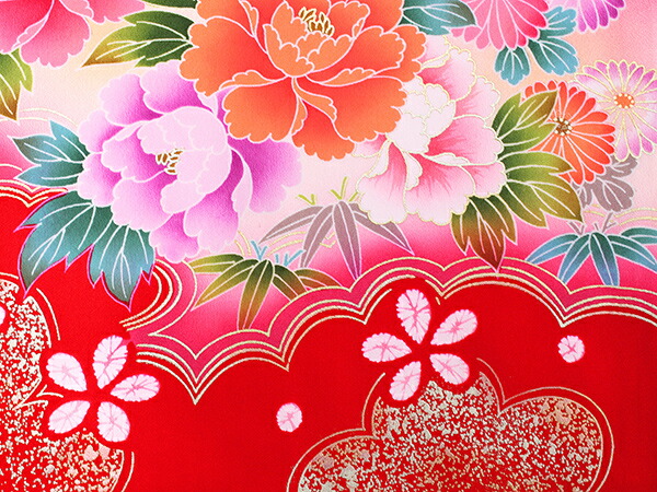 楽天市場】七五三 着物 7歳 正絹 フルセット 購入 20点フルセット 赤地