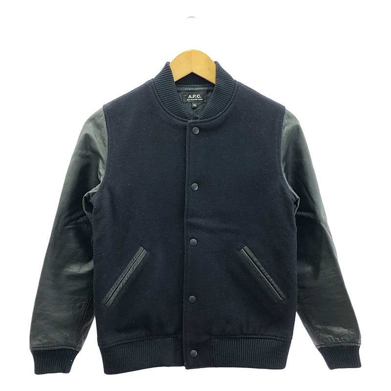 楽天市場】A.P.C. / アーペーセー | 袖レザー スタジャン ブルゾン