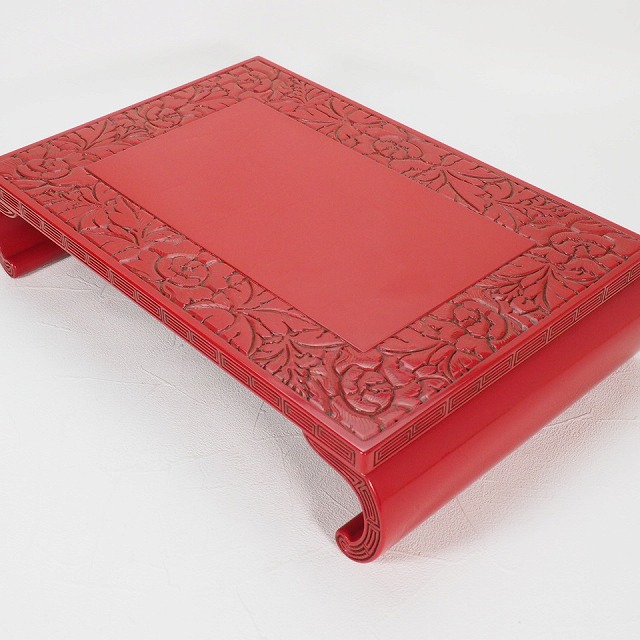 楽天市場】村上木彫堆朱 花台 飾り台 0001伝統的工芸品 華道 茶道