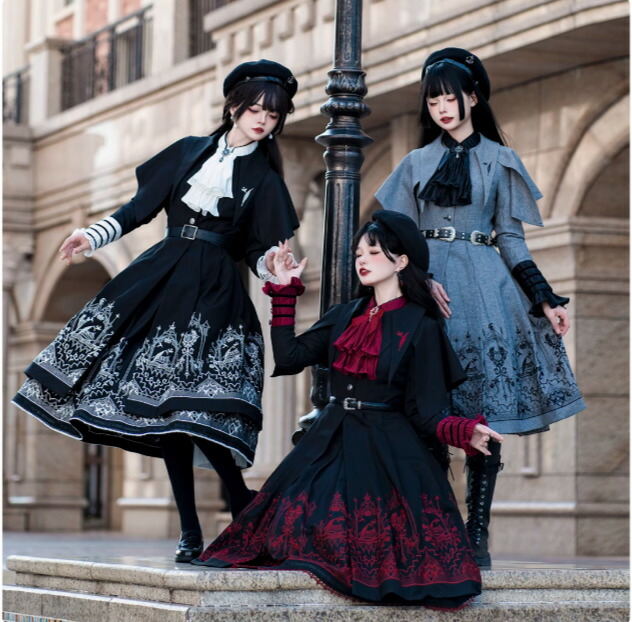 楽天市場】クラシカルロリータ クラロリ マント ポンチョ のみ 2色