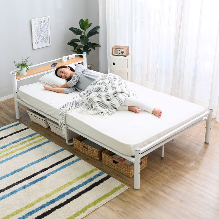 楽天市場】パイプベッド ベッドフレーム ベッド フレーム セミダブル