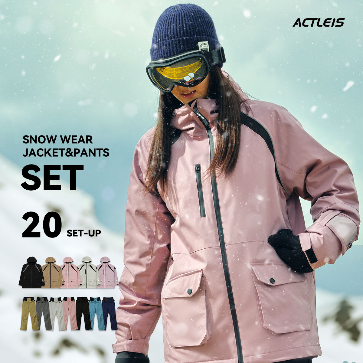 BURTON スノーボードスキーウェアセット 上下 Mサイズ ピンク BURTON