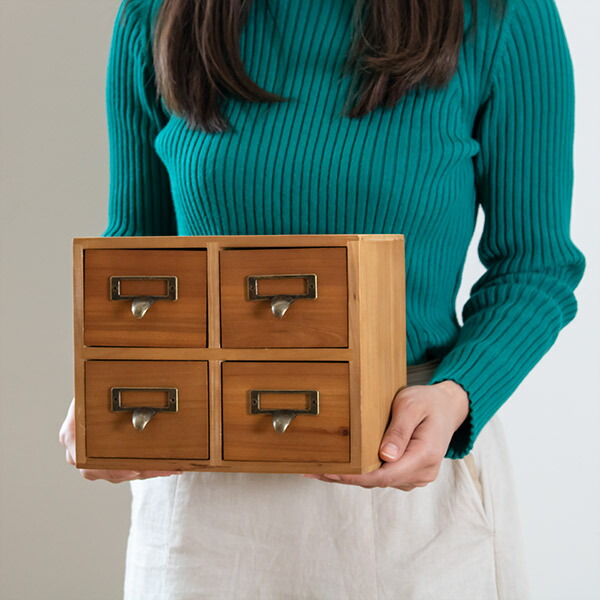 楽天市場】小物収納ケース 2段 引き出し ドロワーボックス 幅23×奥行15