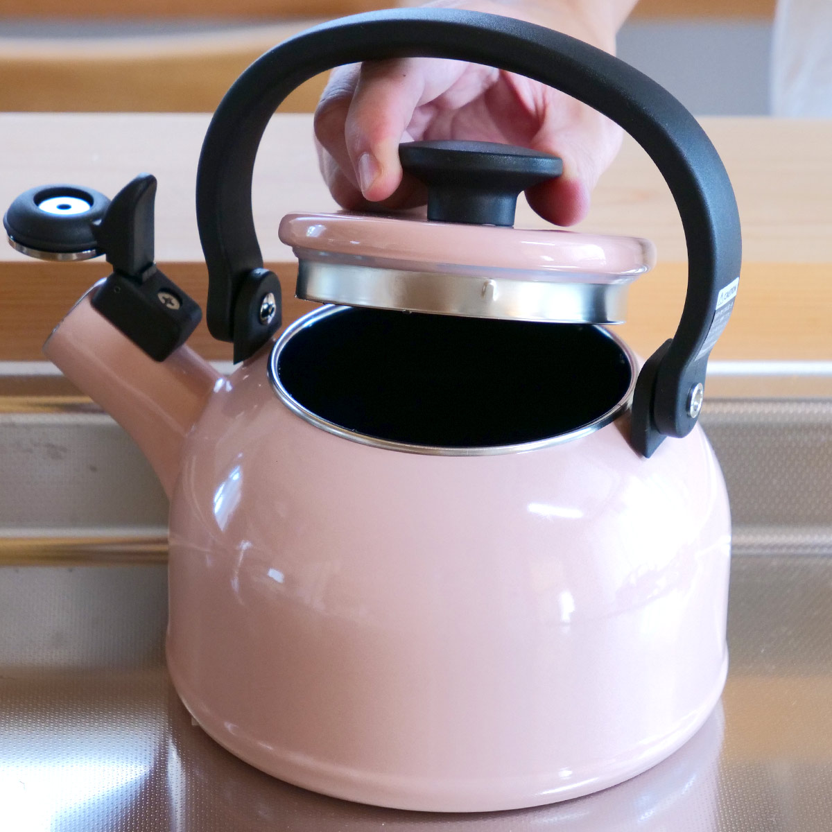 楽天市場】笛吹きケトル ホーロー IH対応 1.6L 富士ホーロー Honey